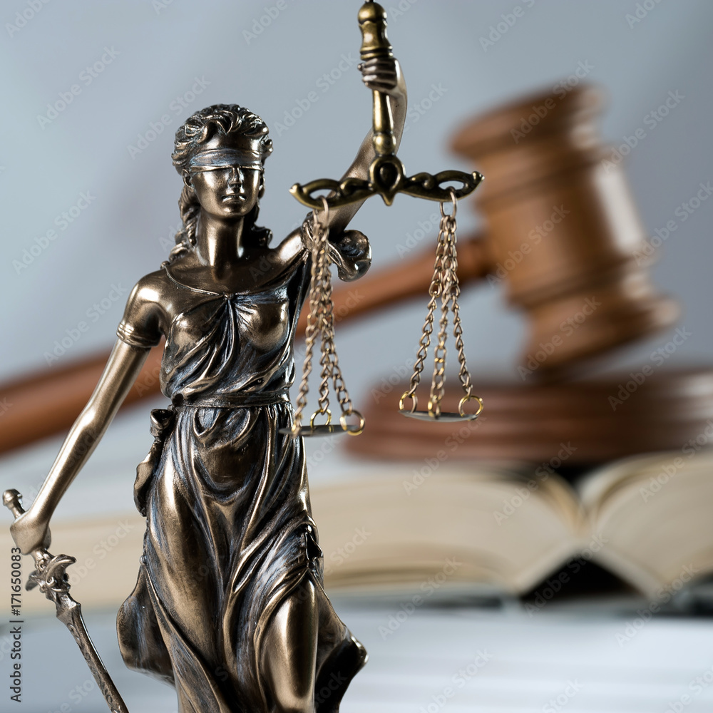 Law concept on bright background Law concept on bright background