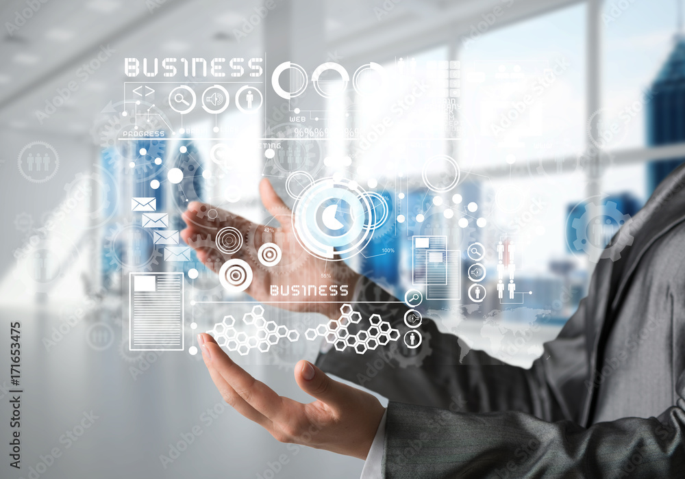 Modern technologies for successful business concept. Modern technologies for successful business concept.