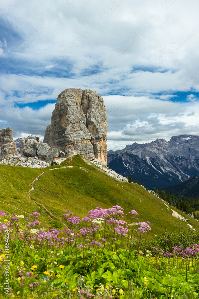 Cinque Torri cliffs, Five Towers , Dolomites, Italy Cinque Torri cliffs, Five Towers , Dolomites, Italy