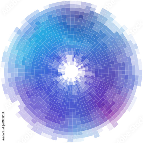 radial abstract mosaic background