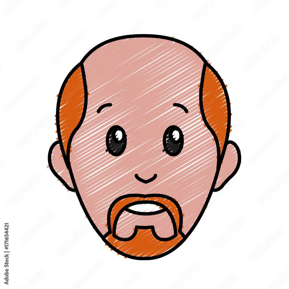Man smiling cartoon icon vector illustration graphic design Man smiling cartoon icon vector illustration graphic design