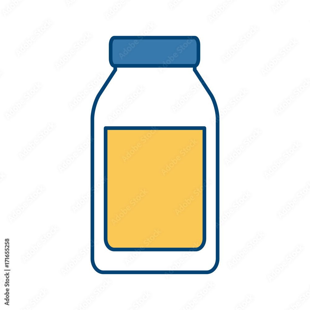 Empty glass bottle icon vector illustration graphic design