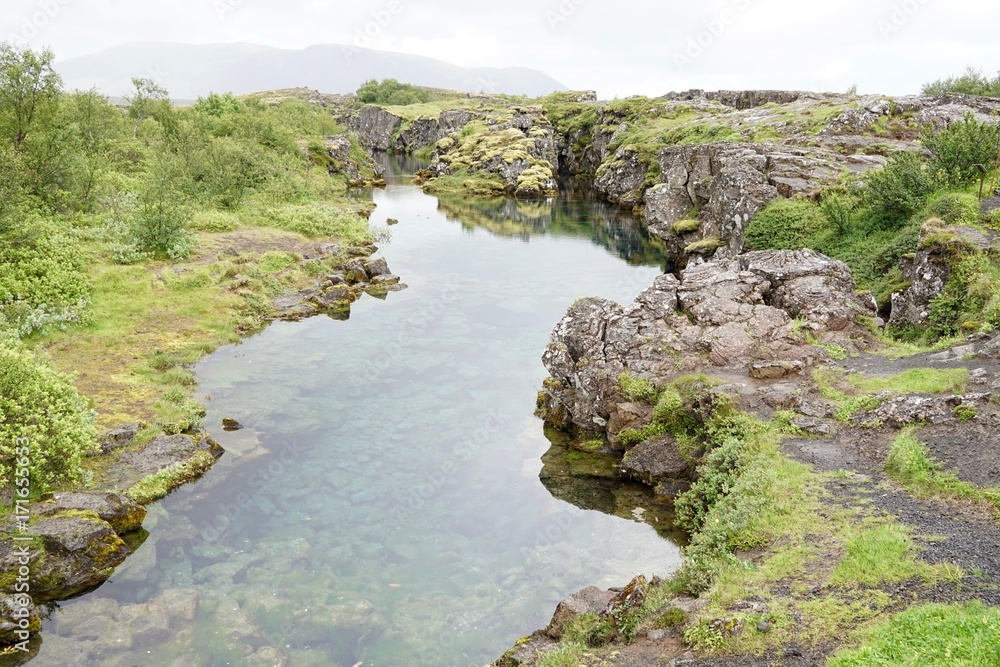 Landschaft in Islands Süd-Westen - Pingvellir - Golden Circle Landschaft in Islands Süd-Westen - Pingvellir - Golden Circle