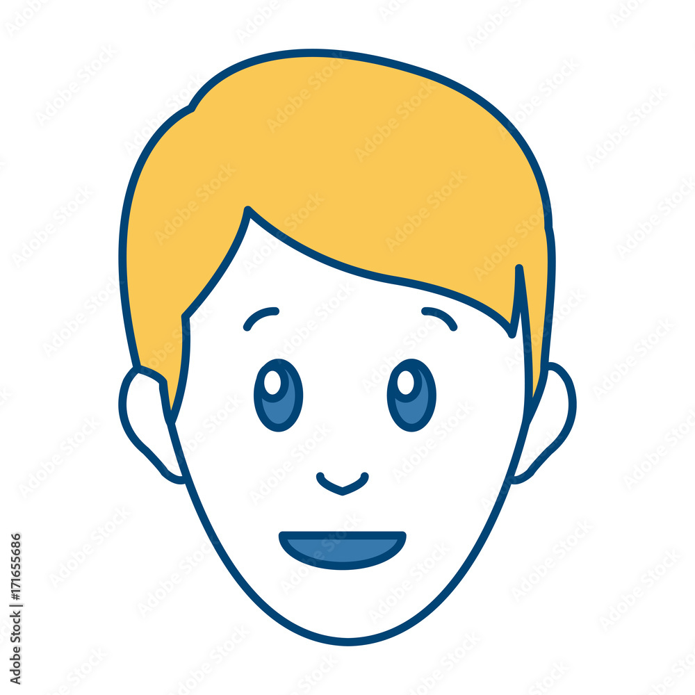 Man smiling cartoon icon vector illustration graphic design Man smiling cartoon icon vector illustration graphic design