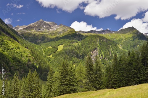 Peaks of Ankogel group, High Tauern, Austria, July 2017