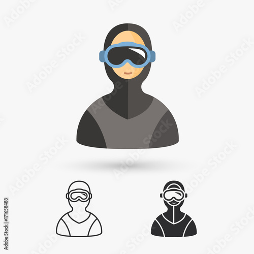 free diver icon