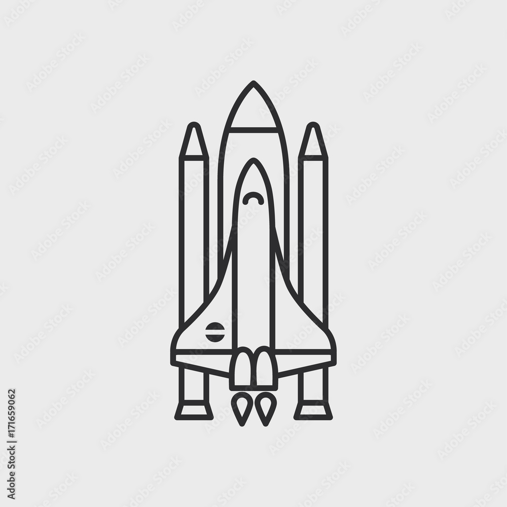 Space shuttle icon Space shuttle icon