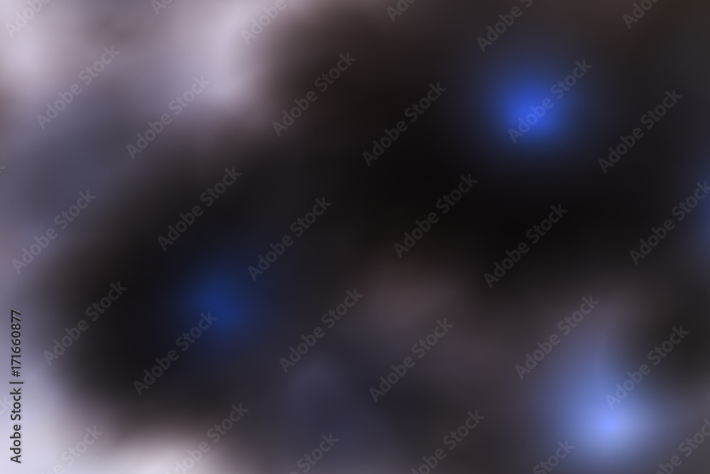 Scary blurry mystical background with blue