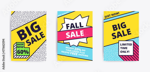 Sale website banner template