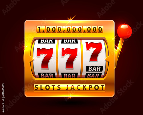 Casino slots jackpot one million. Vector illustration