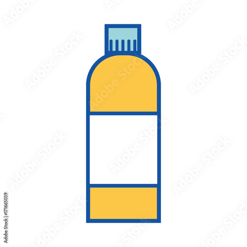 liquit bleach in bottle design to clean vector illustration
