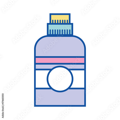 liquit detergent in bottle design to clean vector illustration