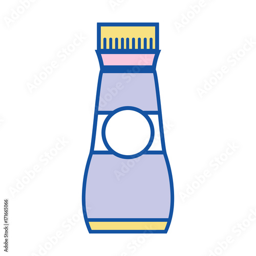 liquit detergent in bottle design to clean vector illustration
