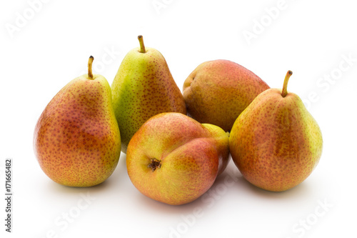 Pears isolated on the white background.
