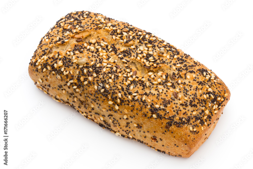 Freshly baked bread isolated on white background. Freshly baked bread isolated on white background.