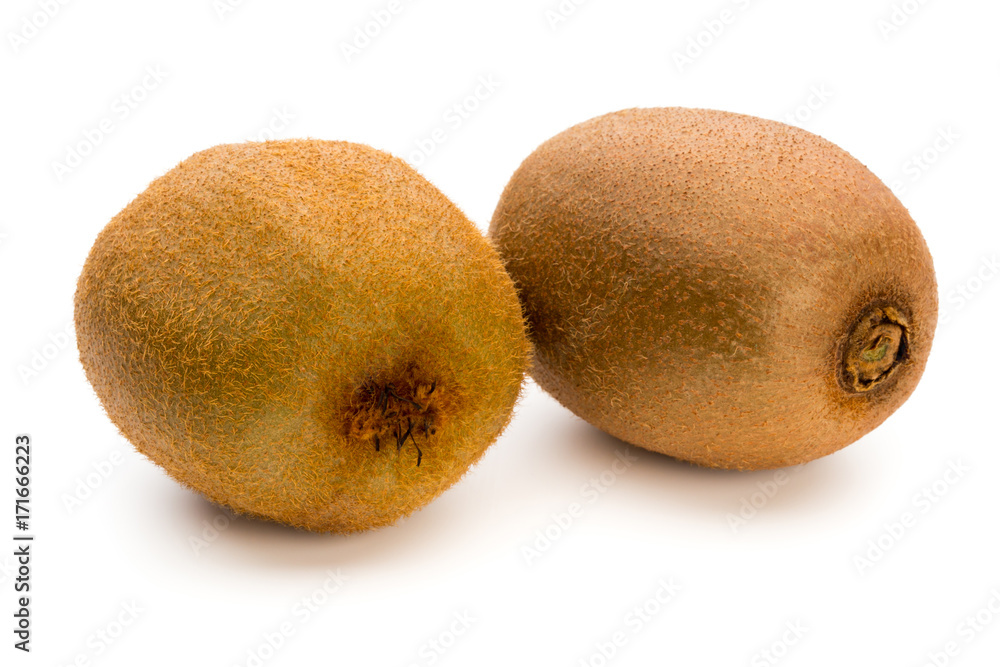 Kiwi fruit and sliced isolated on white background. Kiwi fruit and sliced isolated on white background.