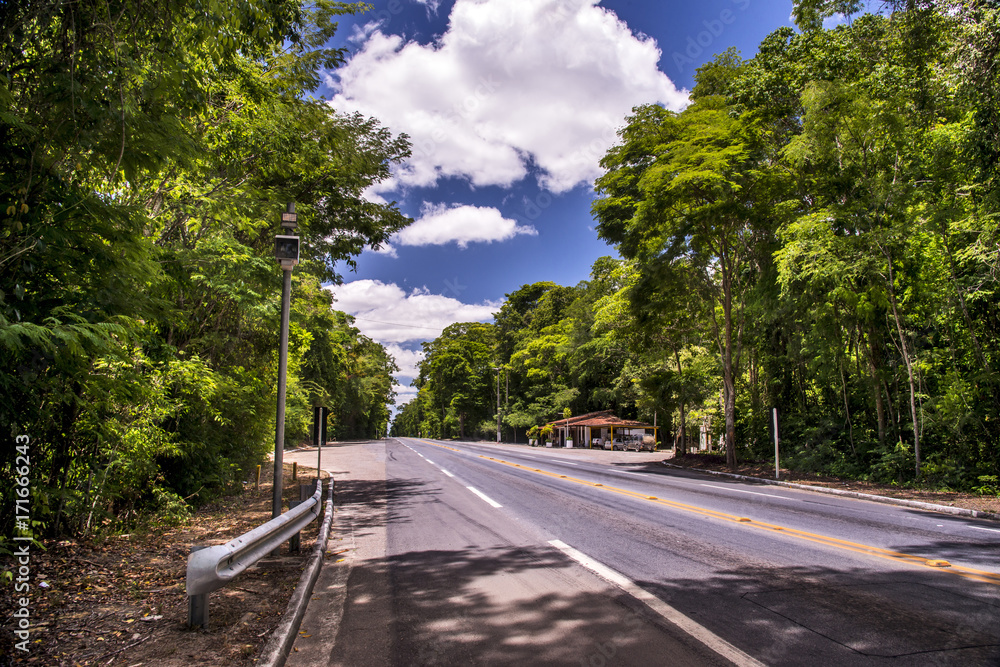Rodovia BR 101 (Estrada) BR101 Transcoastal Highway photographed in