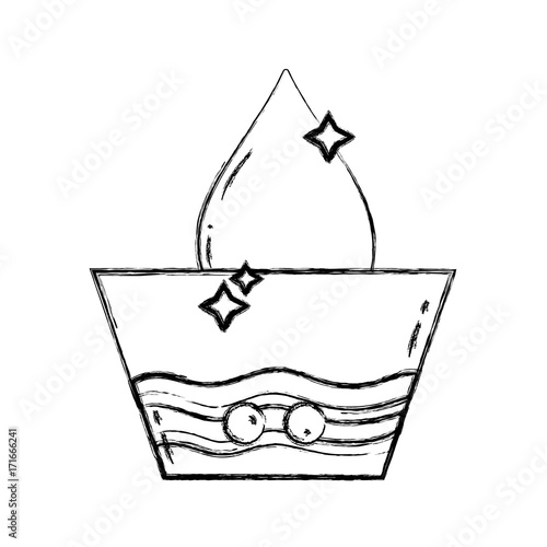 figure pail with detergent and water drop design vector illustration
