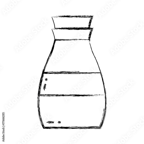 figure liquit detergent in bottle design to clean vector illustration