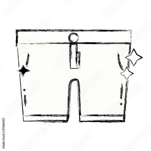 figure clean shorts style design icon vector illustration