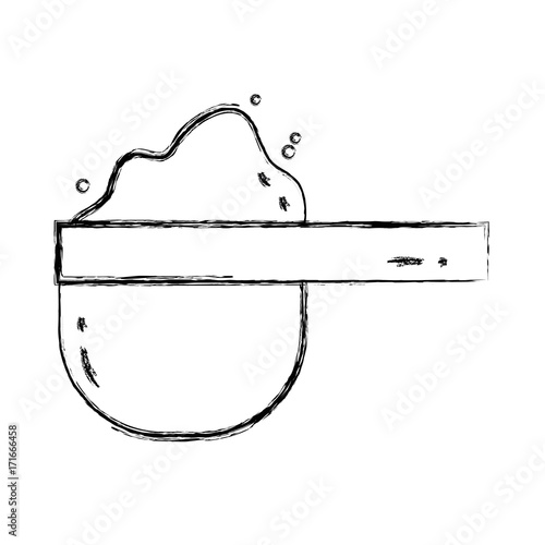 figure nice powder detergent to clean the clothes vector illustration