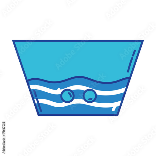 water pail design to clean clothes vector illustration