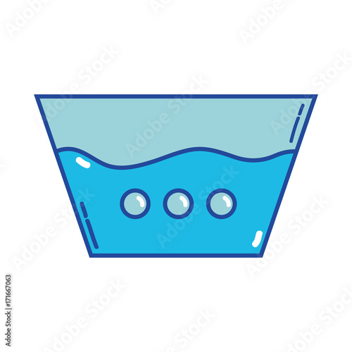 water pail design to clean clothes vector illustration