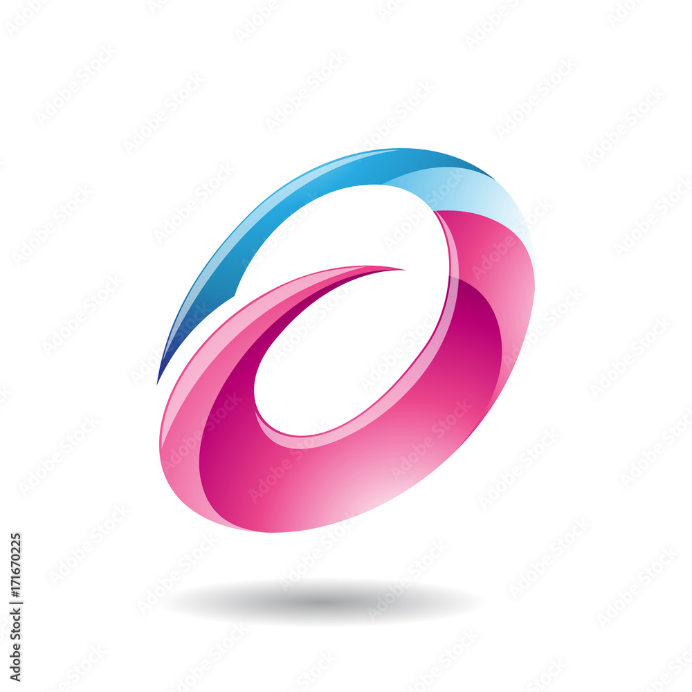 Abstract Symbol of Oval Letter A Icon Abstract Symbol of Oval Letter A Icon