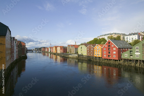 Stadt Trondheim im Norden von Norwegen