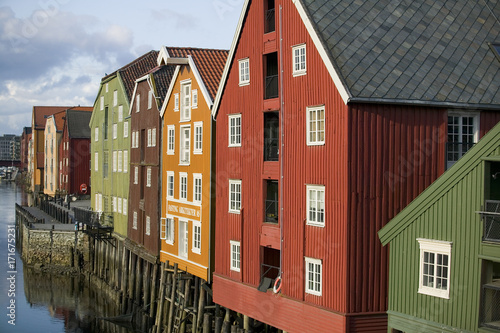 Stadt Trondheim im Norden von Norwegen