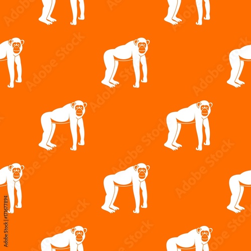 Chimpanzee pattern seamless