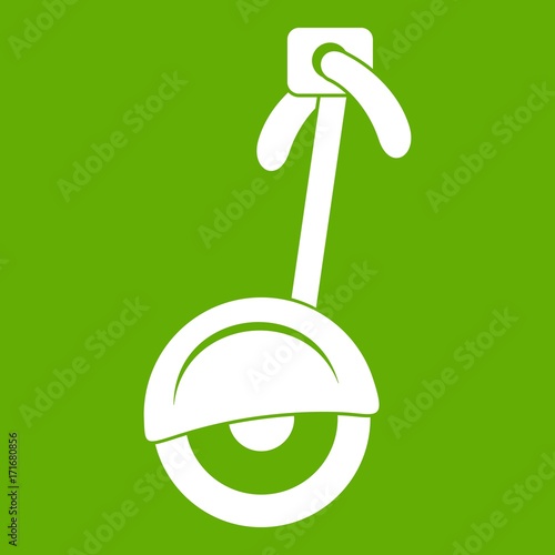 Unicycle icon green