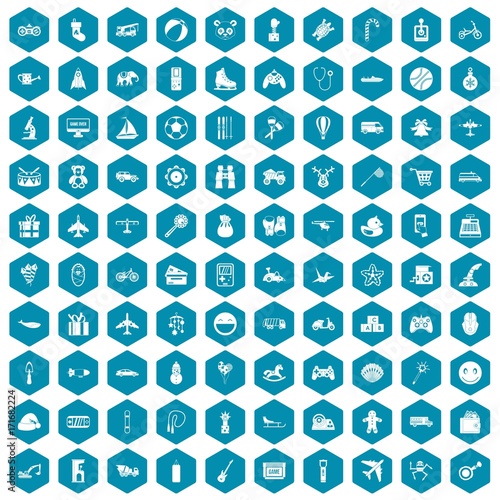100 toys for kids icons sapphirine violet