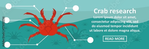 Crab research banner horizontal concept