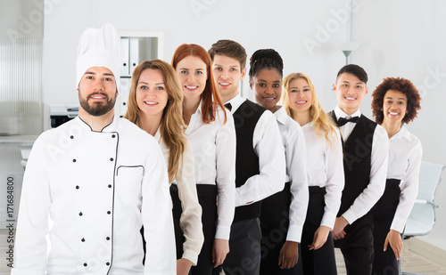 Portrait Of Restaurant Staff photo