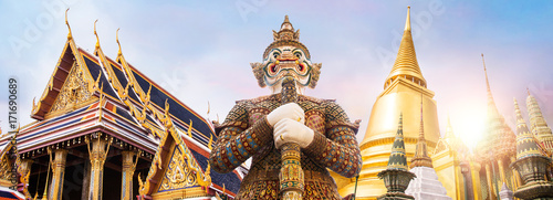 Wat Phra Kaew  Emerald Buddha temple   Wat Phra Kaew is one of Bangkok s most famous tourist sites