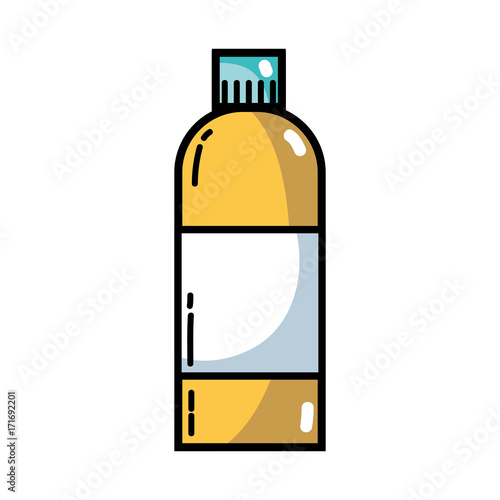 liquit bleach in bottle design to clean vector illustration