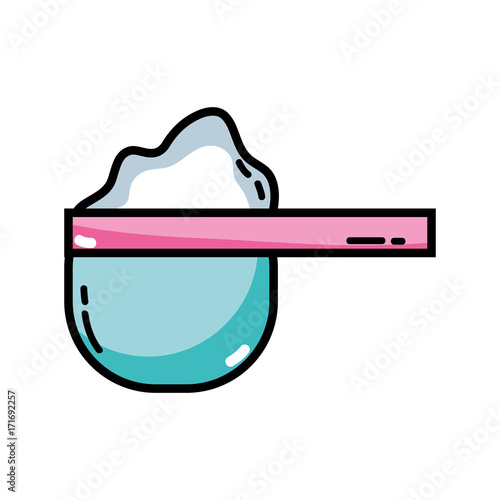 nice powder detergent to clean the clothes vector illustration