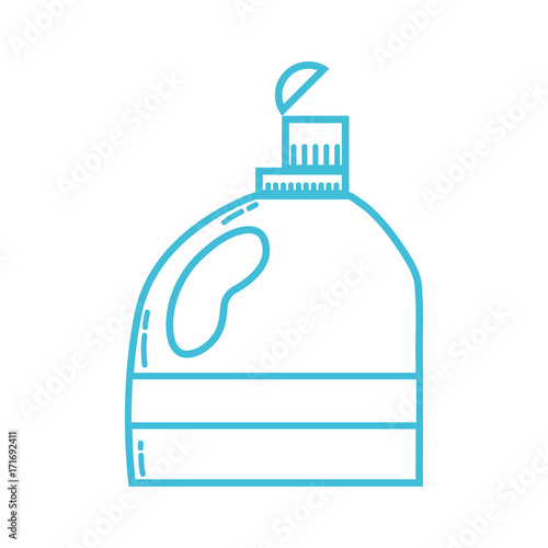 line nice softener in bottle style design vector illustration