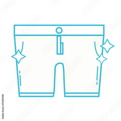 line clean shorts style design icon vector illustration