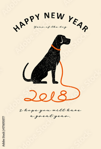 2018　年賀状　タテ