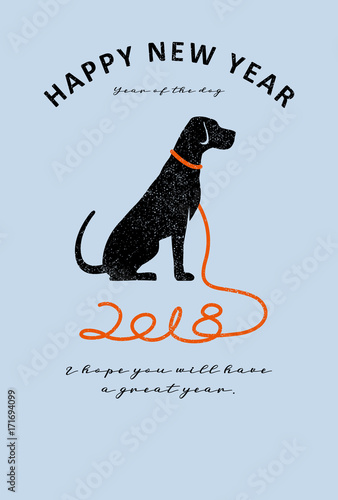 2018　年賀状　タテ