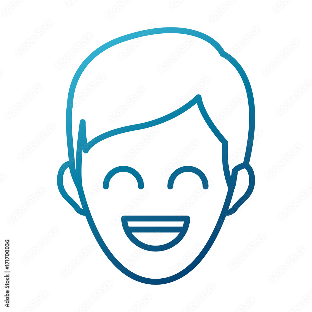 Man smiling cartoon icon vector illustration graphic design Man smiling cartoon icon vector illustration graphic design