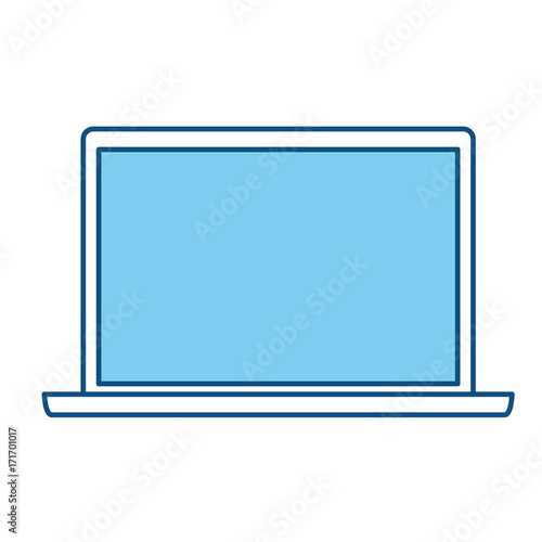 laptop computer icon over white background vector illustration © djvstock