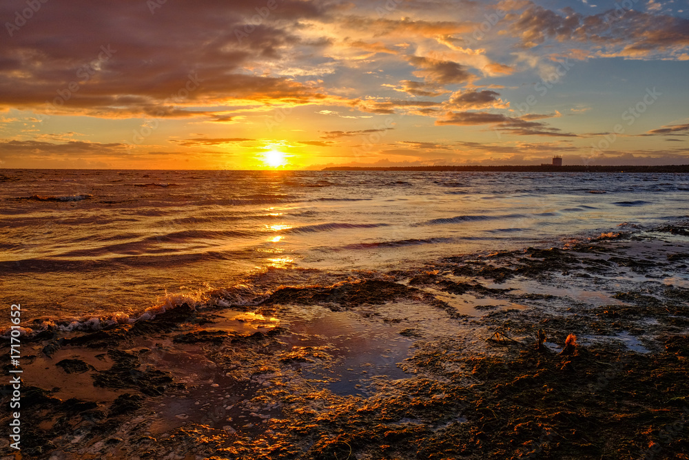 Gulf of Finland at sunset