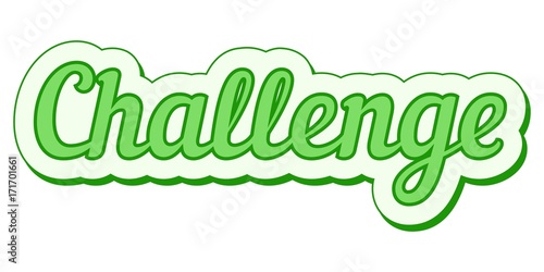 challenge sticker green gru...