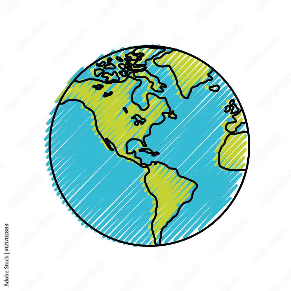 earth planet icon over white background vector illustration earth planet icon over white background vector illustration
