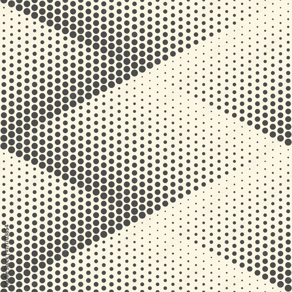 Seamless Rhombus Background. Vector Halftone Texture
