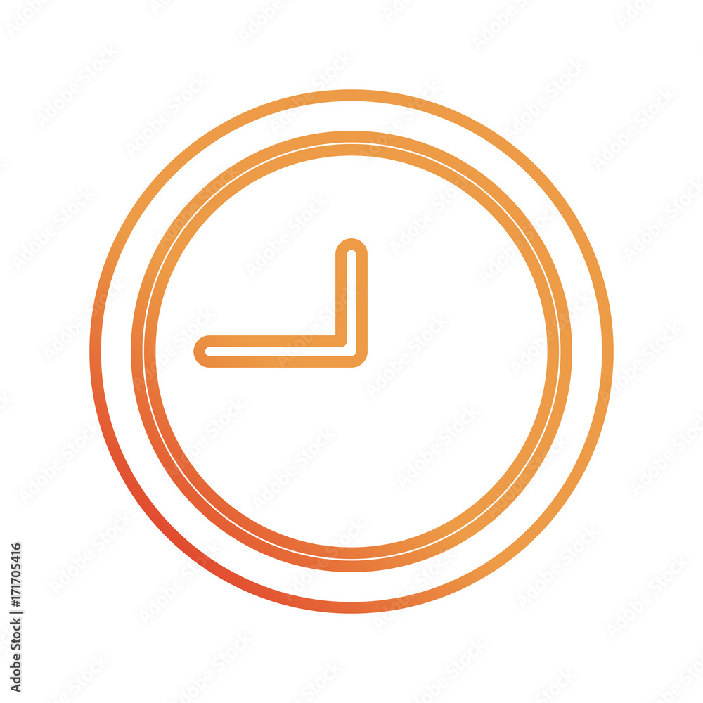 clock icon over white background vector illustration clock icon over white background vector illustration