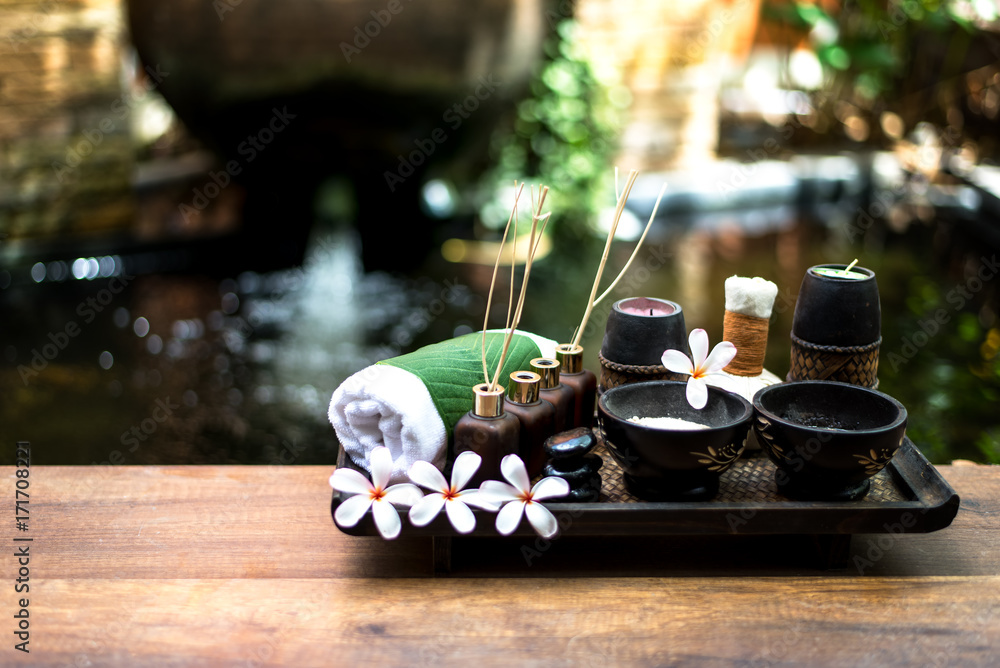 Thai Spa massage compress balls, herbal ball and treatment spa, relax and healthy care with flower, Thailand. Healthy Concept. select focus Thai Spa massage compress balls, herbal ball and treatment spa, relax and healthy care with flower, Thailand. Healthy Concept. select focus
